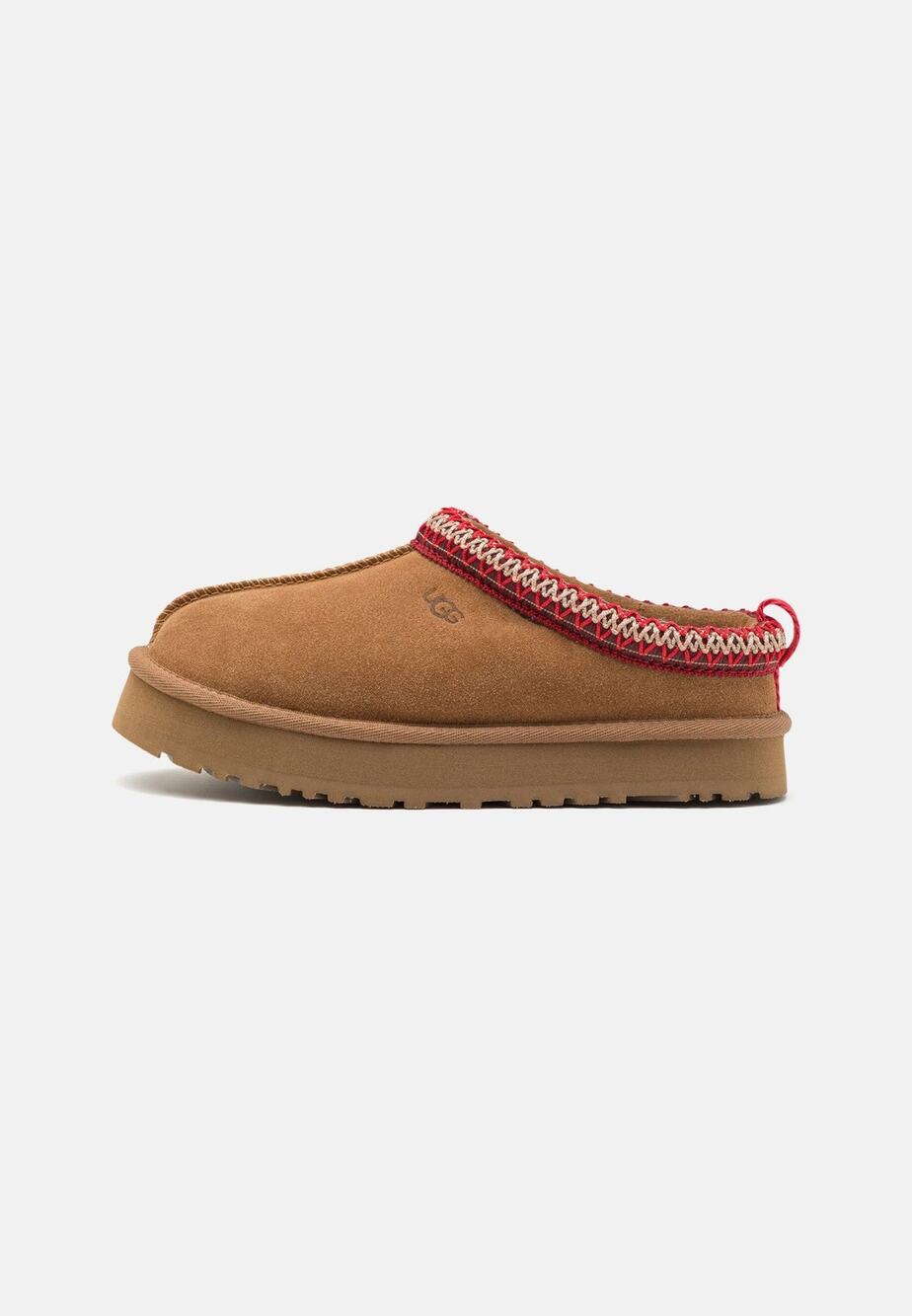 UGG Tazz Wool & Leather Slippers - 6 Unisex Kids